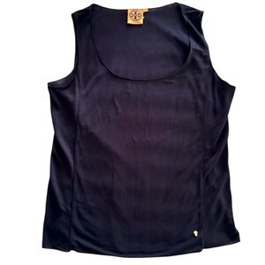 Tory Burch Navy Sleeveless Shell Blouse Workwear Top